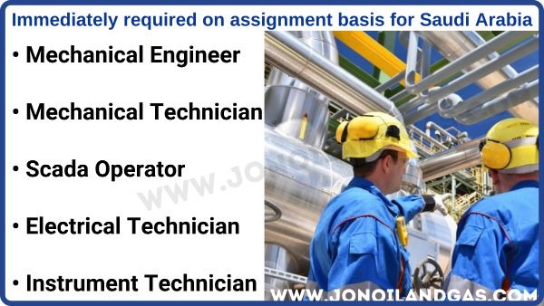 Mechanical Engineer Scada Operator Electrical Instrument Technician Jobs