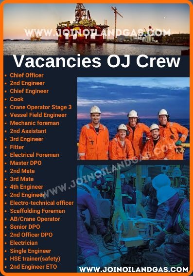 Chief Officer Vessel Field Engineer Electrical Foreman HSE trainer Jobs